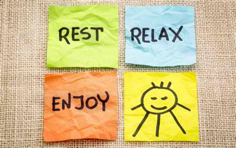 The Significance of Rest and Relaxation in Combating Weariness