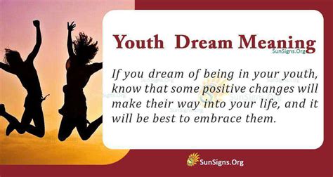 The Significance of Youthfulness in Dreams