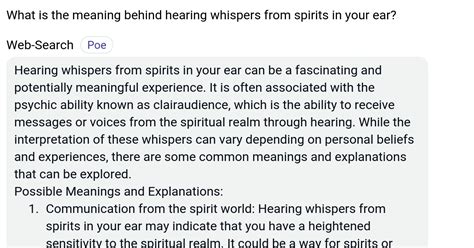 The Significance of the Dreamer: Exploring the Personal Meaning Behind Hearing Whispers