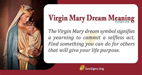 The Significance of the Virgin in Dream Symbolism