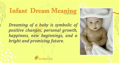 The Symbolic Importance of an Infant Son in Dreams