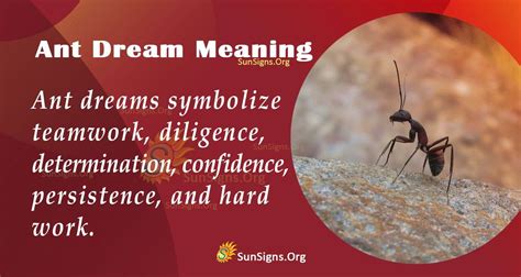 The Symbolic Interpretation of Ants in Dreams