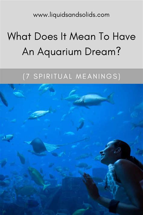 The Symbolic Meaning Behind Dreaming of Confined Aquatic Creatures