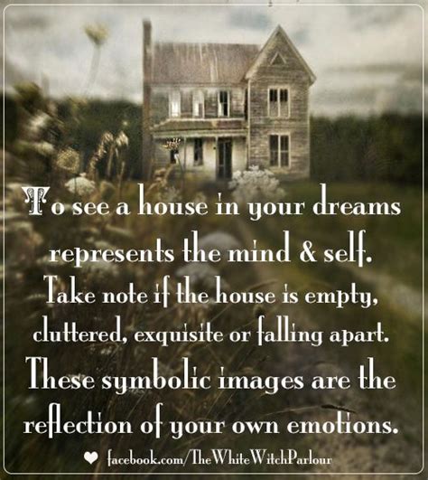 The Symbolic Meaning of Dwellings in One's Subconscious Dreams