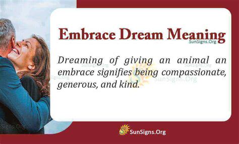 The Symbolic Meaning of Embracing in Dreams