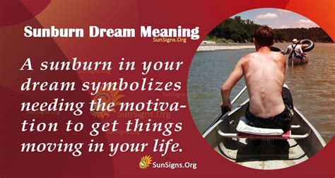The Symbolic Representation of Sunburn in Dreams: Decrypting the Subconscious Messages