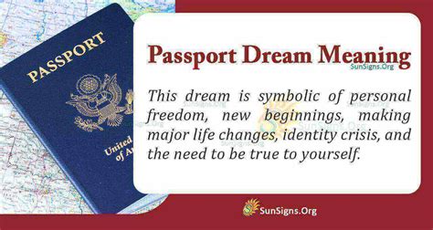 The Symbolic Significance of Passport in Dreams