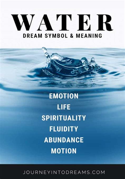 The Symbolic Significance of Water Flowing in Dreams