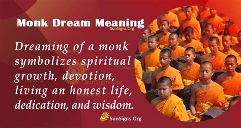 The Symbolism Behind Encountering an Enlightened Monk in a Dream