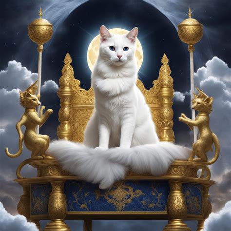 The Symbolism of Celestial Creatures: White Cats Across Diverse Cultures