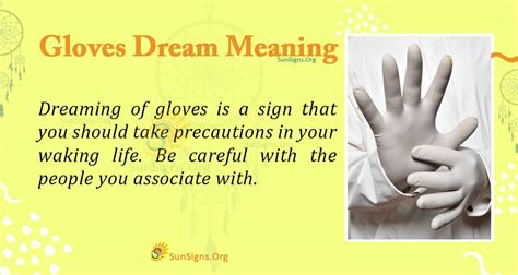 The Symbolism of Gloves in Dreams