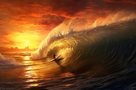 The Thrill of Riding Gigantic Waves: A Surfer's Perspective