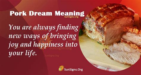 The Unexpected Symbolism of Fresh Pork in Dream Interpretation