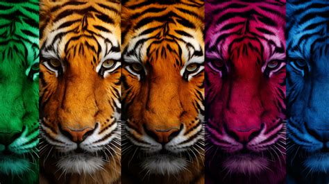 The Vibrant Colors of the Tiger's Fur: A True Kaleidoscope