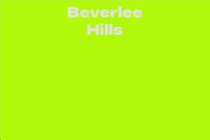 The mystery of Beverlee Hills' net worth