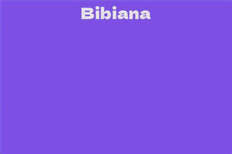 Uncovering Bibiana's Net Worth and Career Achievements