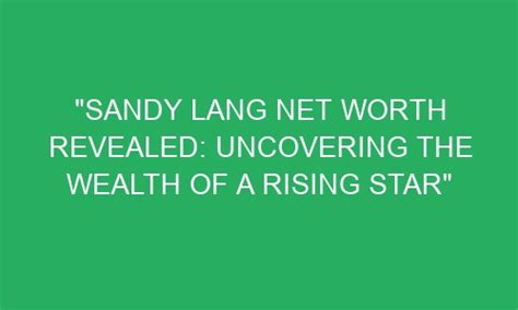 Uncovering Silver Lang's Net Worth