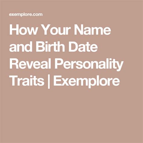 Uncovering the Connection: Birth Date Interpretations and Personality Traits