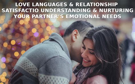 Understanding Your Partner's Emotional Needs through Love Languages