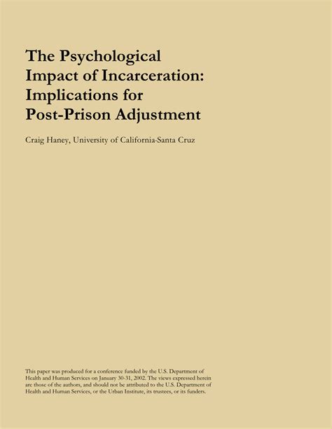 Understanding the Psychological Implications of Envisioning Incarceration