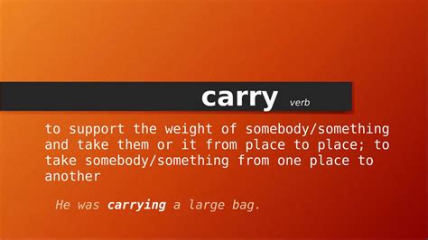 Understanding the Significance of Carrying