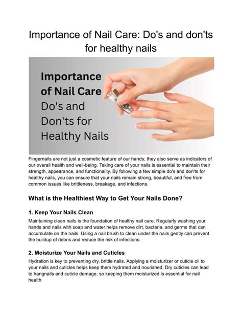 Understanding the Significance of Nail Health