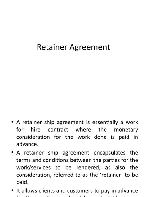 Understanding the Terms and Conditions: Key Considerations in a Retainer Agreement