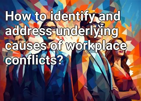 Understanding the Underlying Factors Behind Workplace Conflict