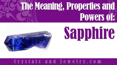 Unleashing the Power of Healing and Energizing Properties Embodied in Sapphires
