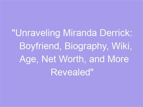 Unraveling Miranda Rox's Net Worth