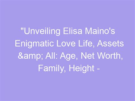 Unveiling Elisa Love's Net Worth