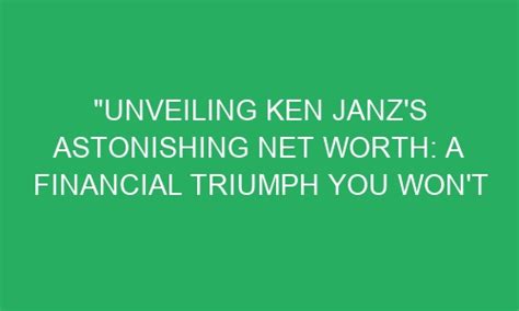 Unveiling Janz J's Net Worth and Success