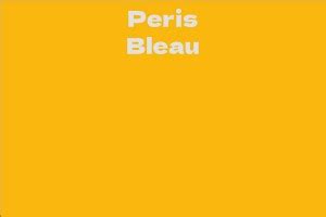 Unveiling Peris Bleau's Net Worth