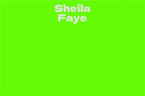 Unveiling Sheila Faye's Net Worth