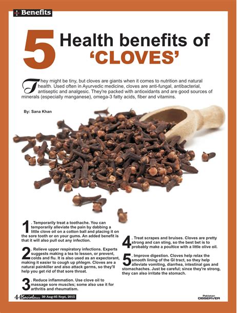 Unveiling the Health Advantages of the Strong-Scented Clove