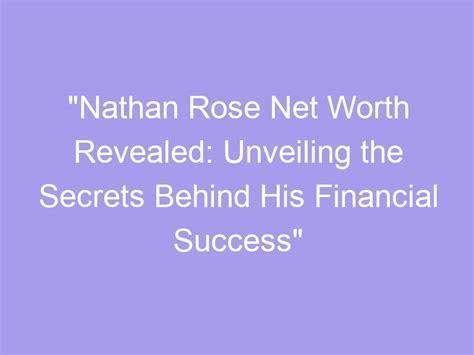 Unveiling the Secret: Edin Rose's Financial Status Exposed