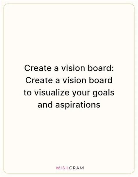 Visualize Your Aspirations