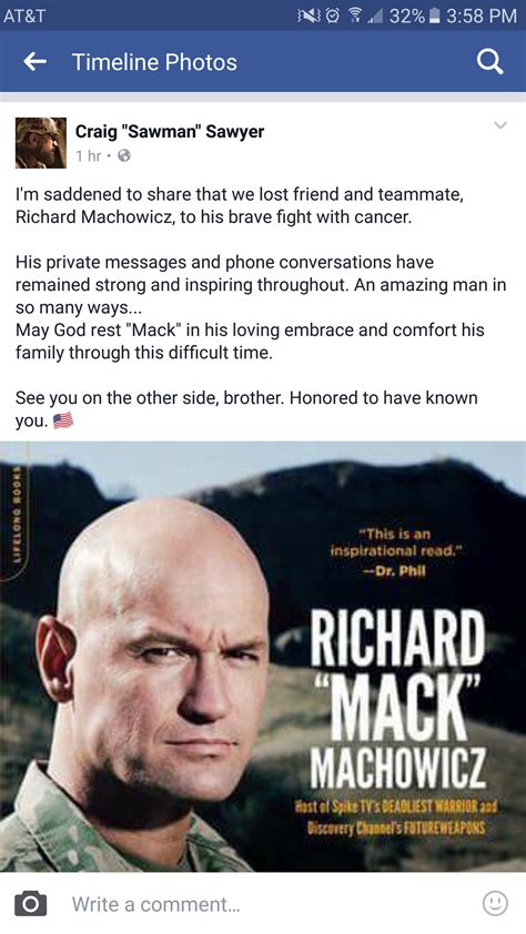 What advice would Richard Machowicz give to his fans?