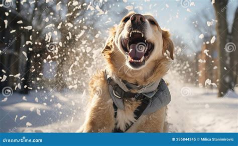 Winter Delight: Canine Companions Reveling in the Majestic White Beauty