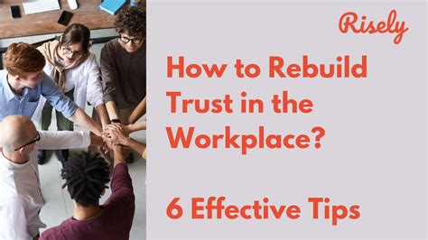 Working on Rebuilding Trust