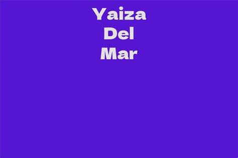 Yaiza Del Mar's Charity Work