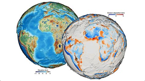 Years on Earth and Elevation on Earth's Surface